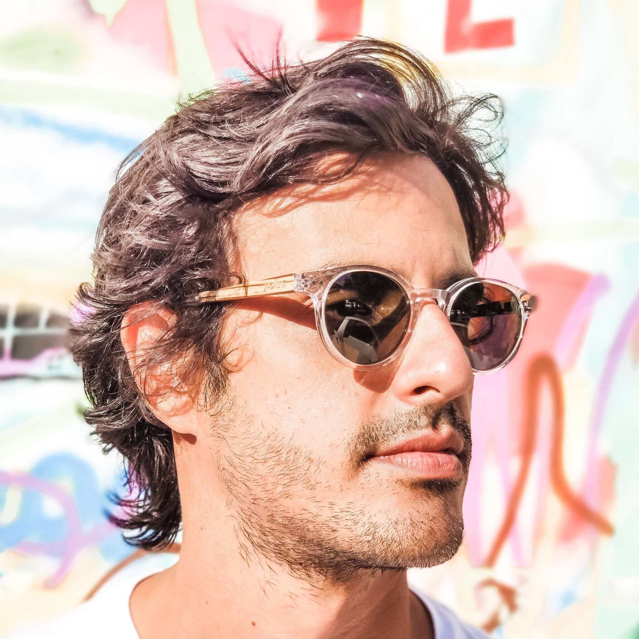 Ganges Unisex Wood and Bio Acetate Sunglasses
