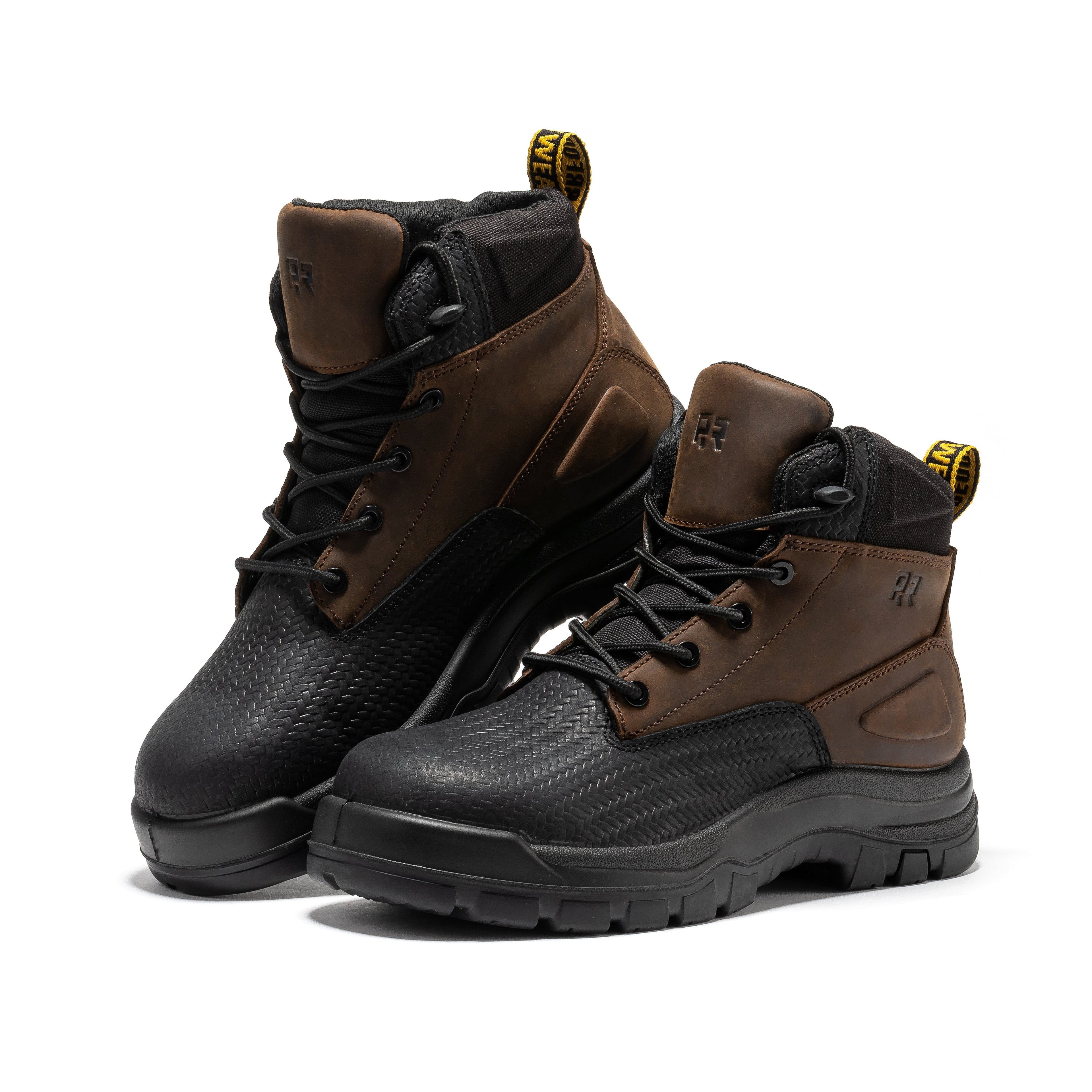 ROCKROOSTER Marfa Brown 6" Waterproof Composite Toe Leather Work Boots | CP210