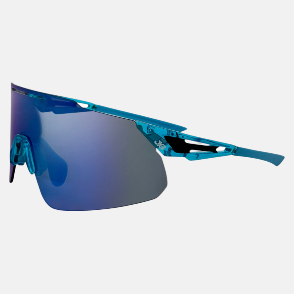 Indrik Rimless Shield Wrap Sunglasses JBX