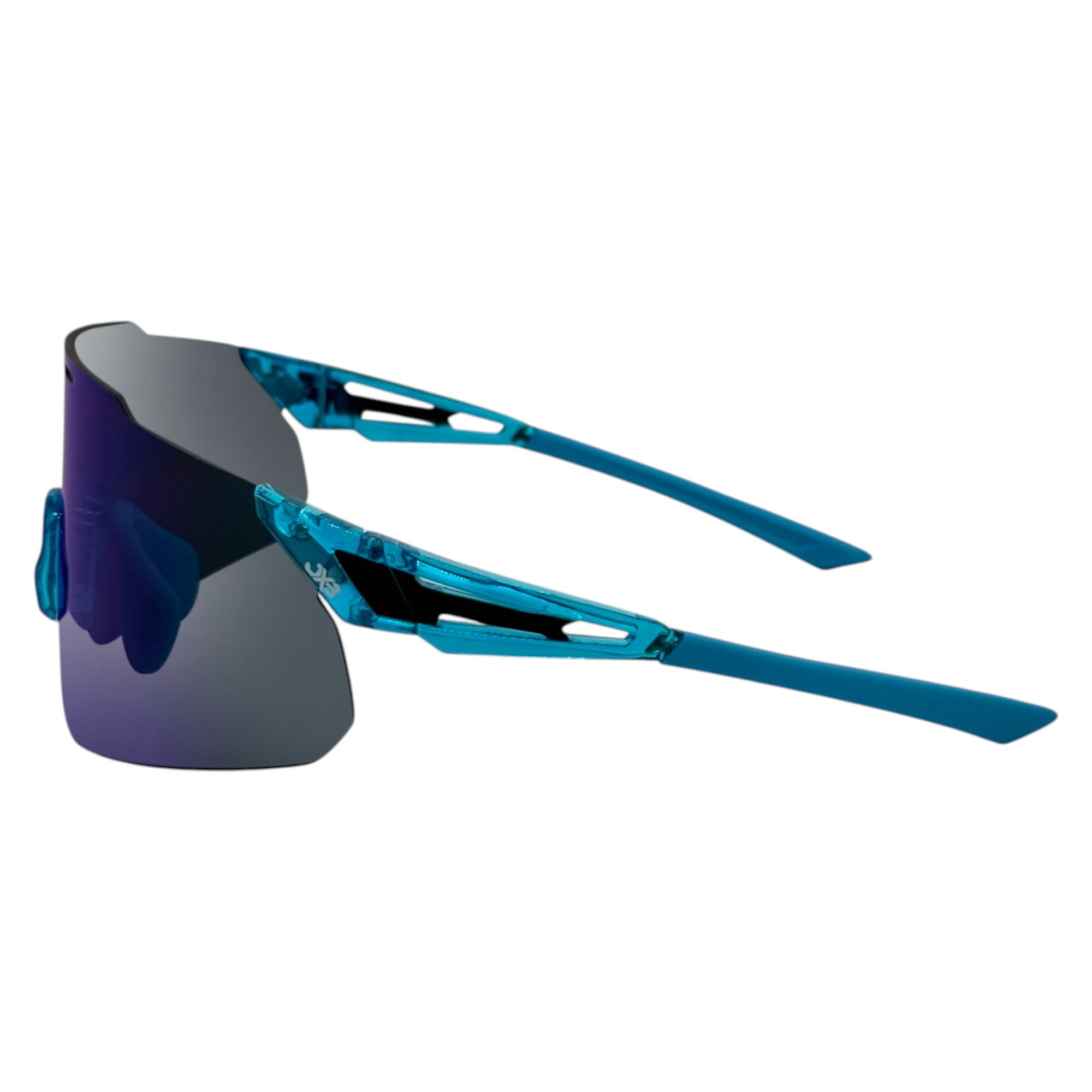 Indrik Rimless Shield Wrap Sunglasses JBX