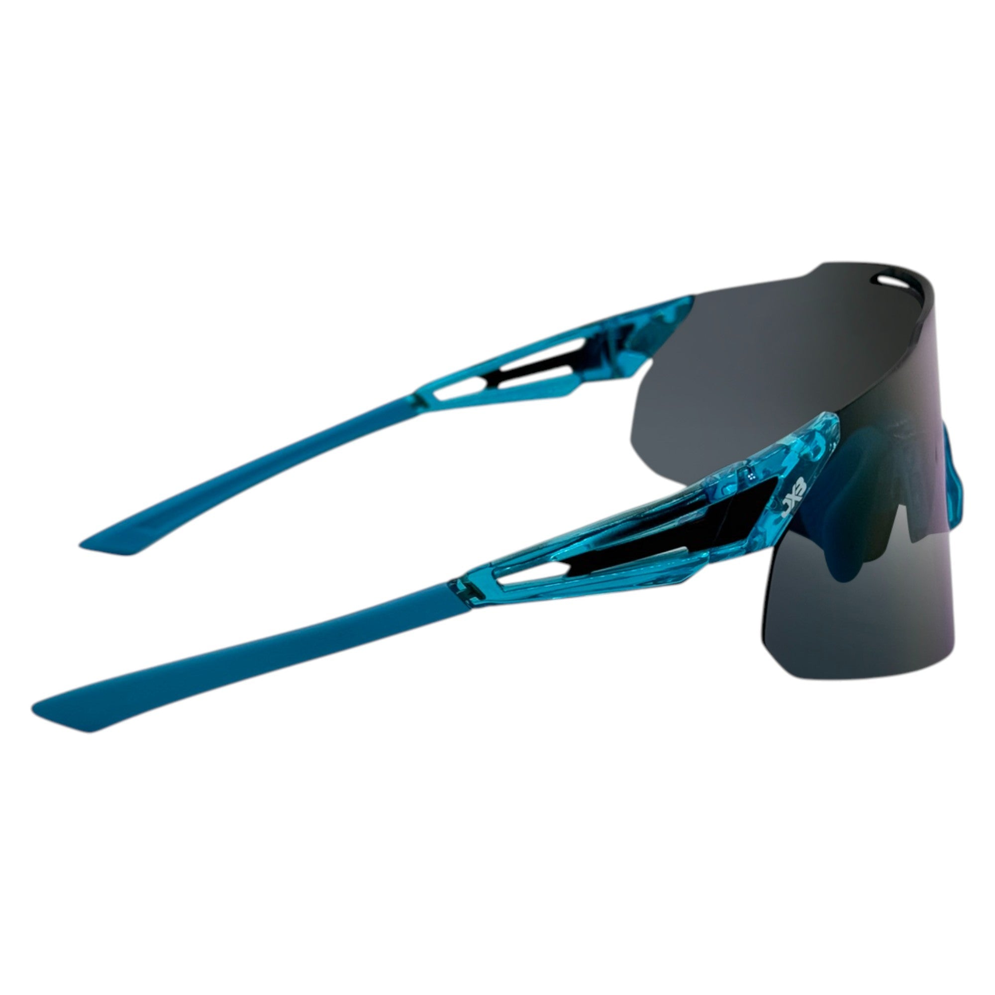 Indrik Rimless Shield Wrap Sunglasses JBX