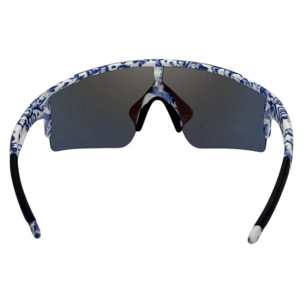 Selket Top-Framed Wrap Shield Sunglasses JBX