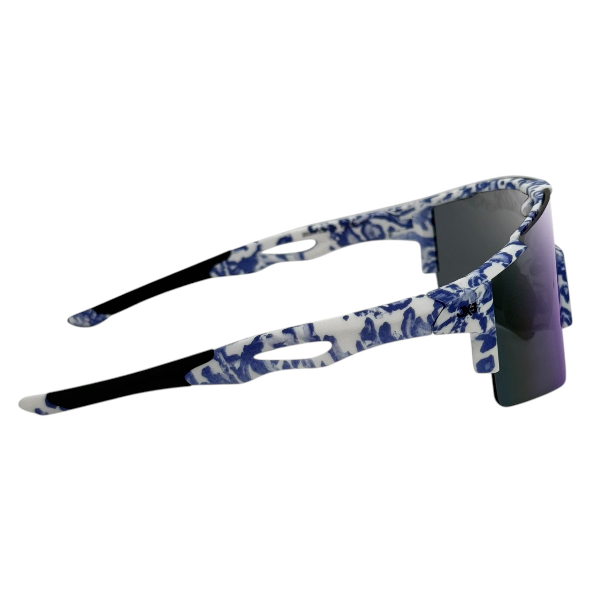 Selket Top-Framed Wrap Shield Sunglasses JBX