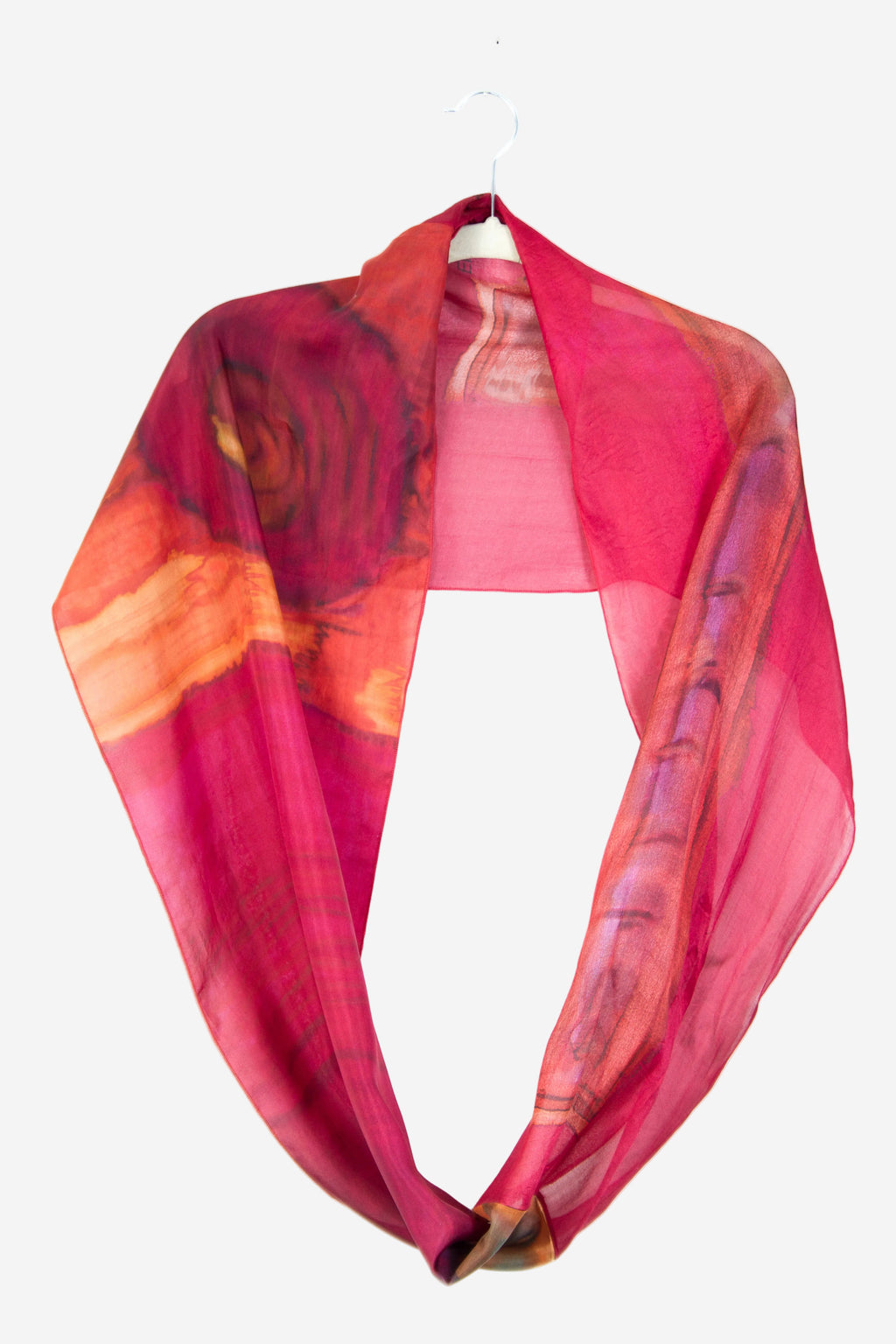 Ethereal Mixed Silk Infinity Scarf | Pinkberry