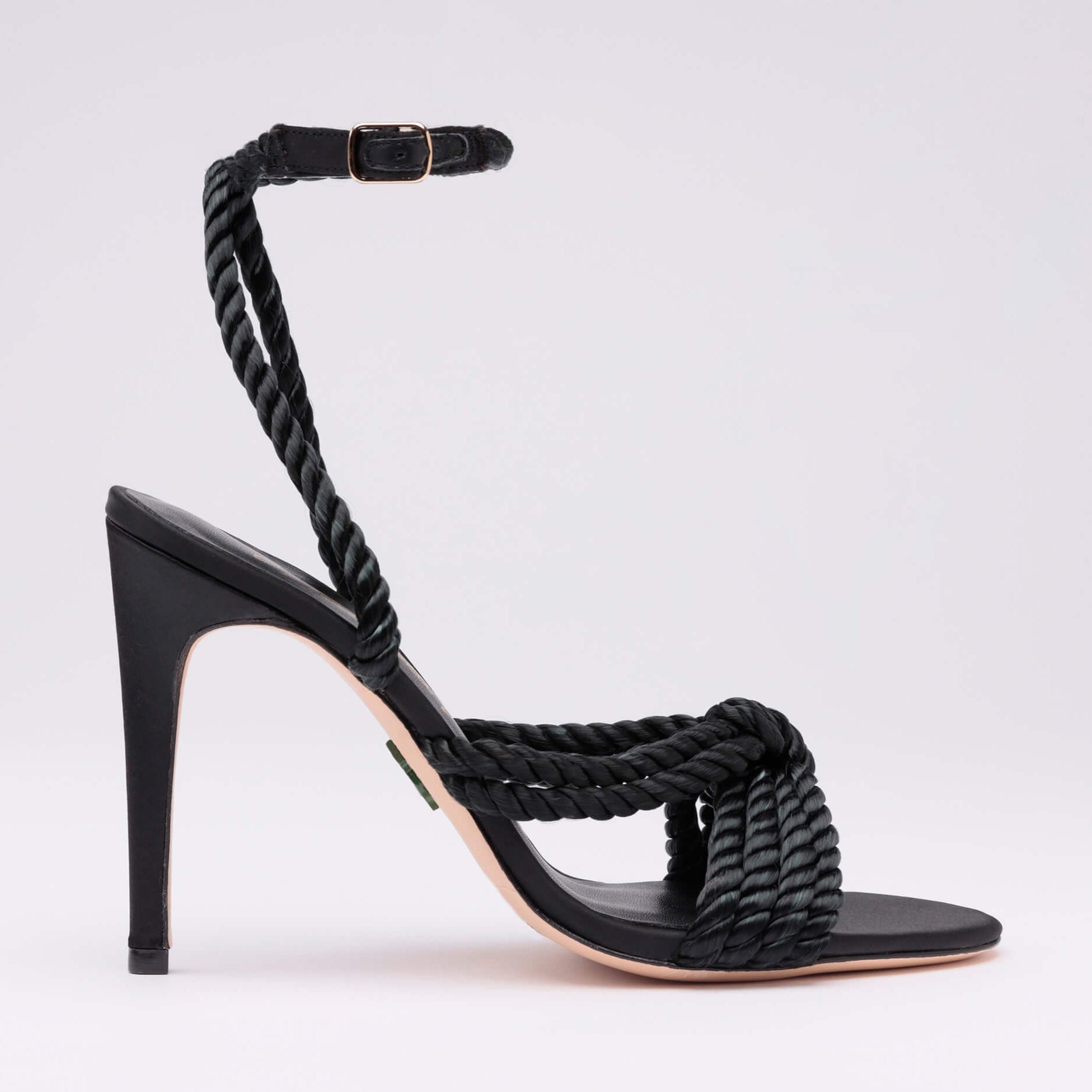 Michaela V Selene Satin Heels • Black