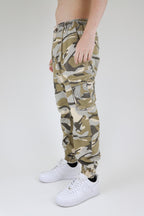 Light Camo Cargo Joggers