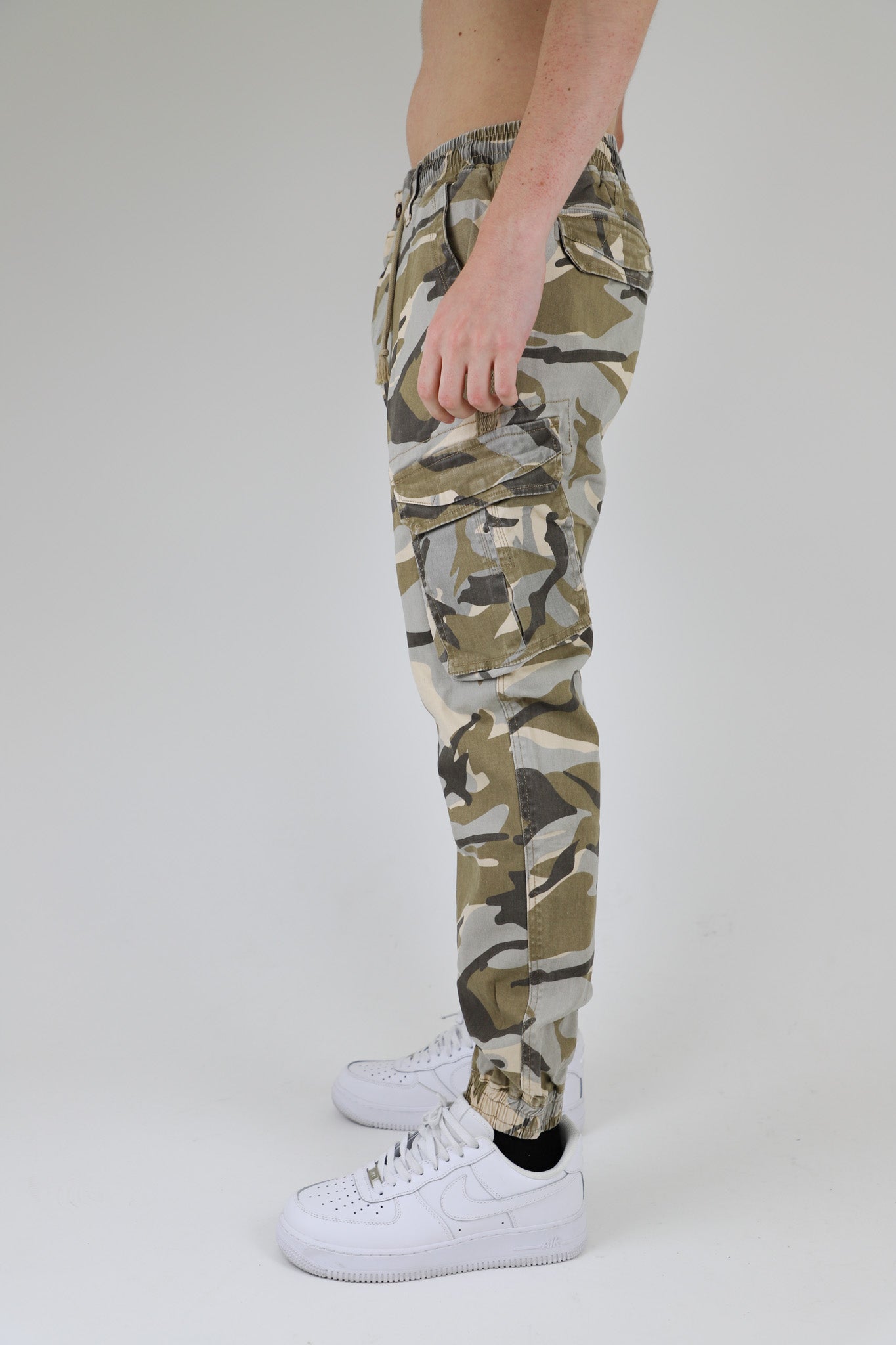 Light Camo Cargo Joggers