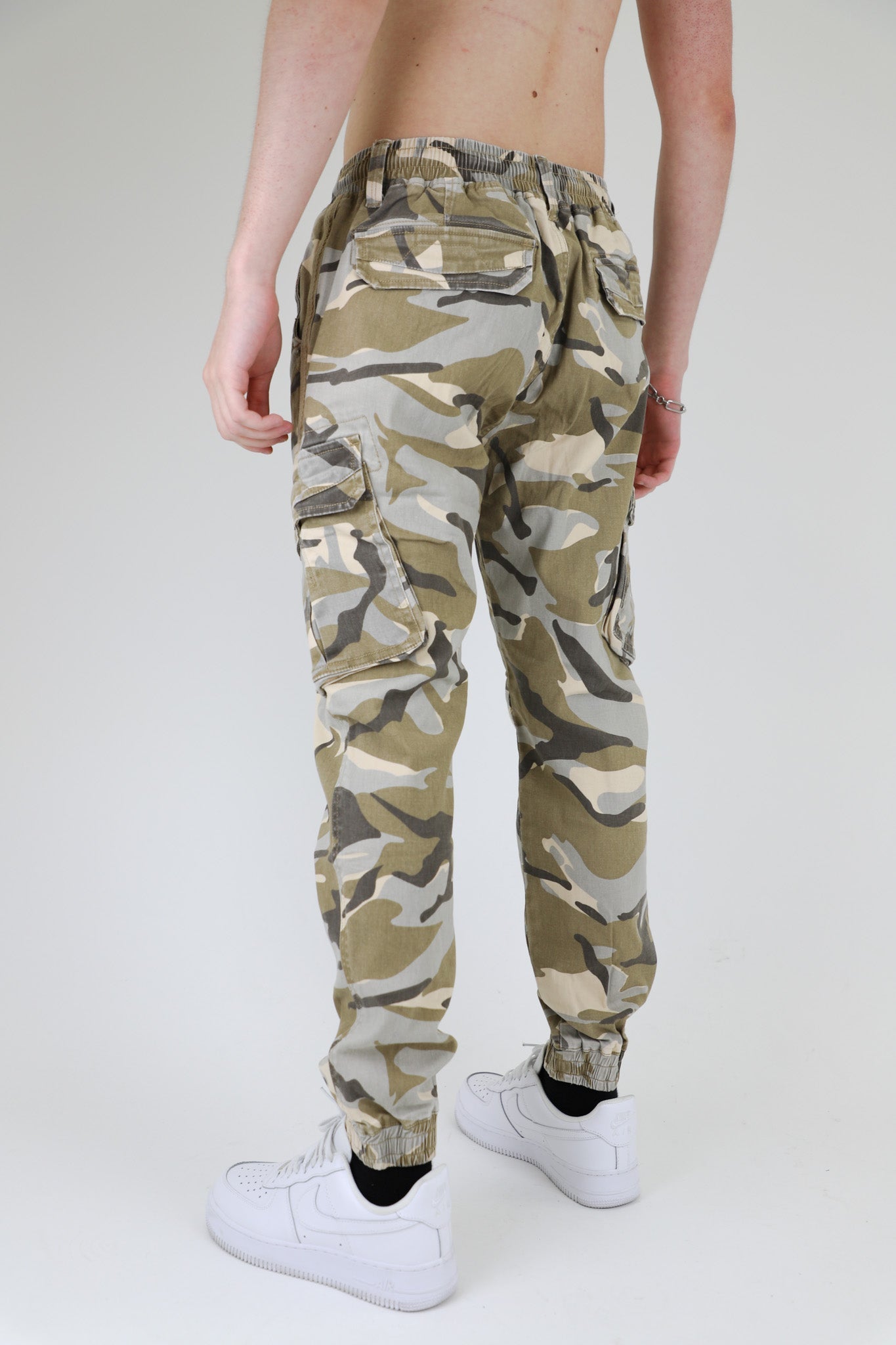 Light Camo Cargo Joggers