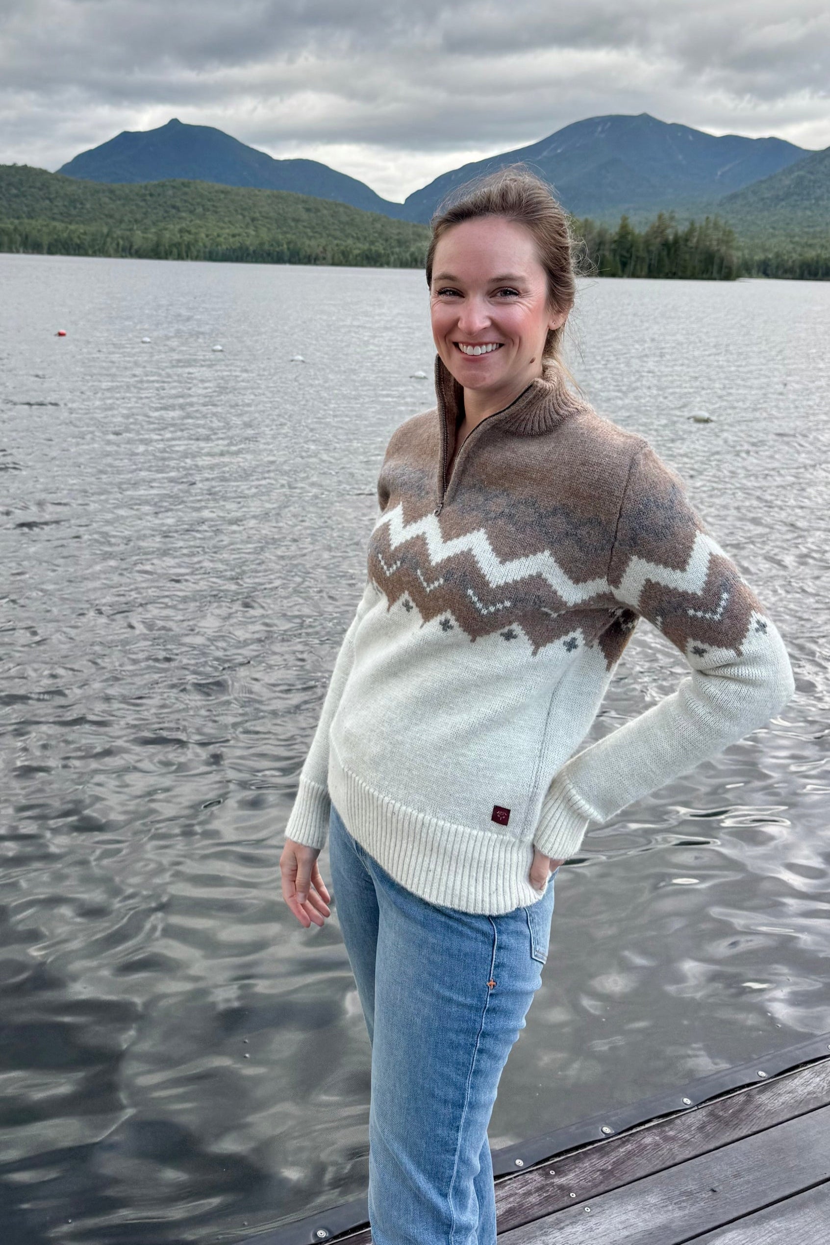Skyward Alpaca/Wool Sweater | Brown