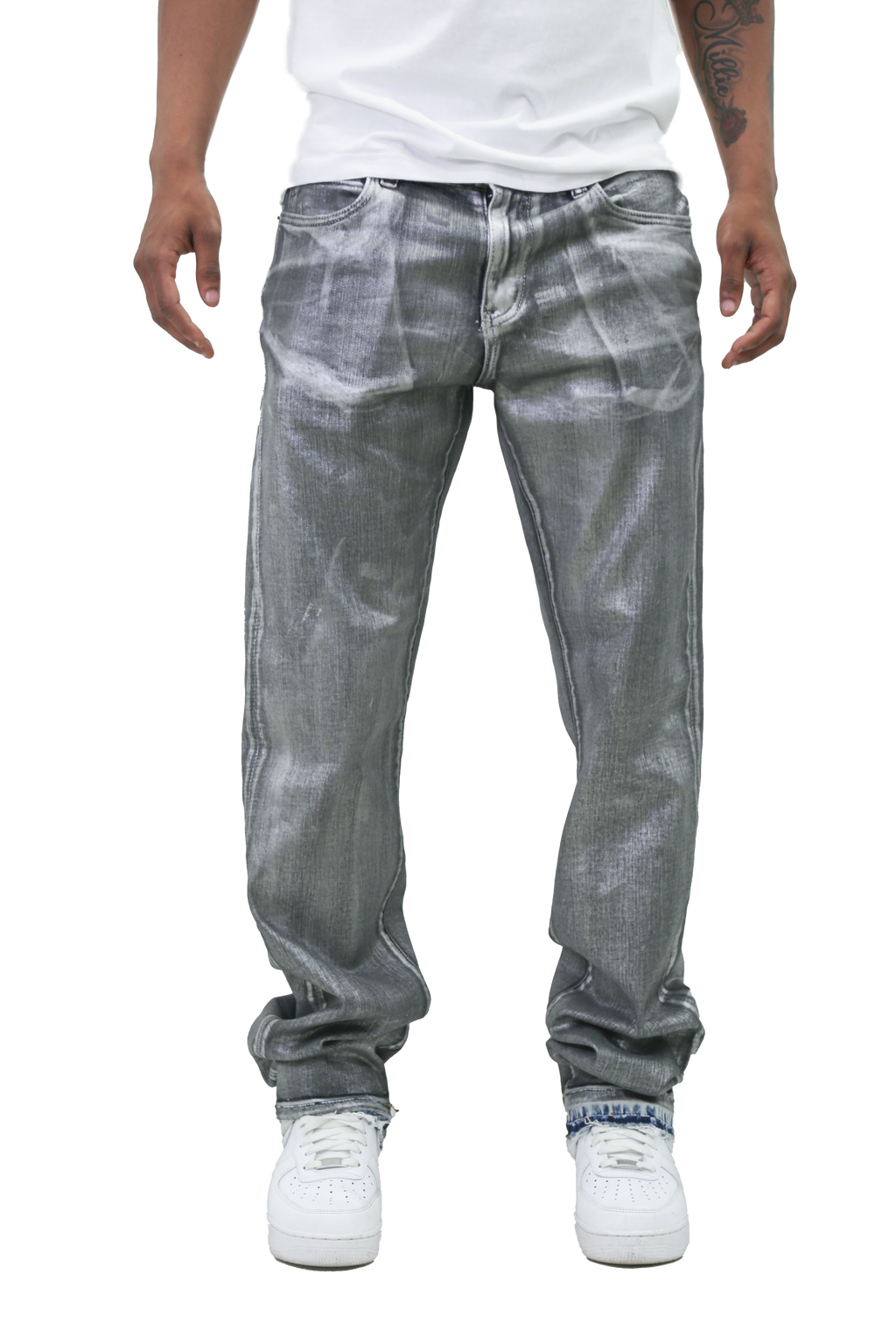 Armor Jeans Metallic Printed Stacked Jeans