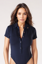Foreplay Women’s Short-Sleeve Golf Polo Bodysuit