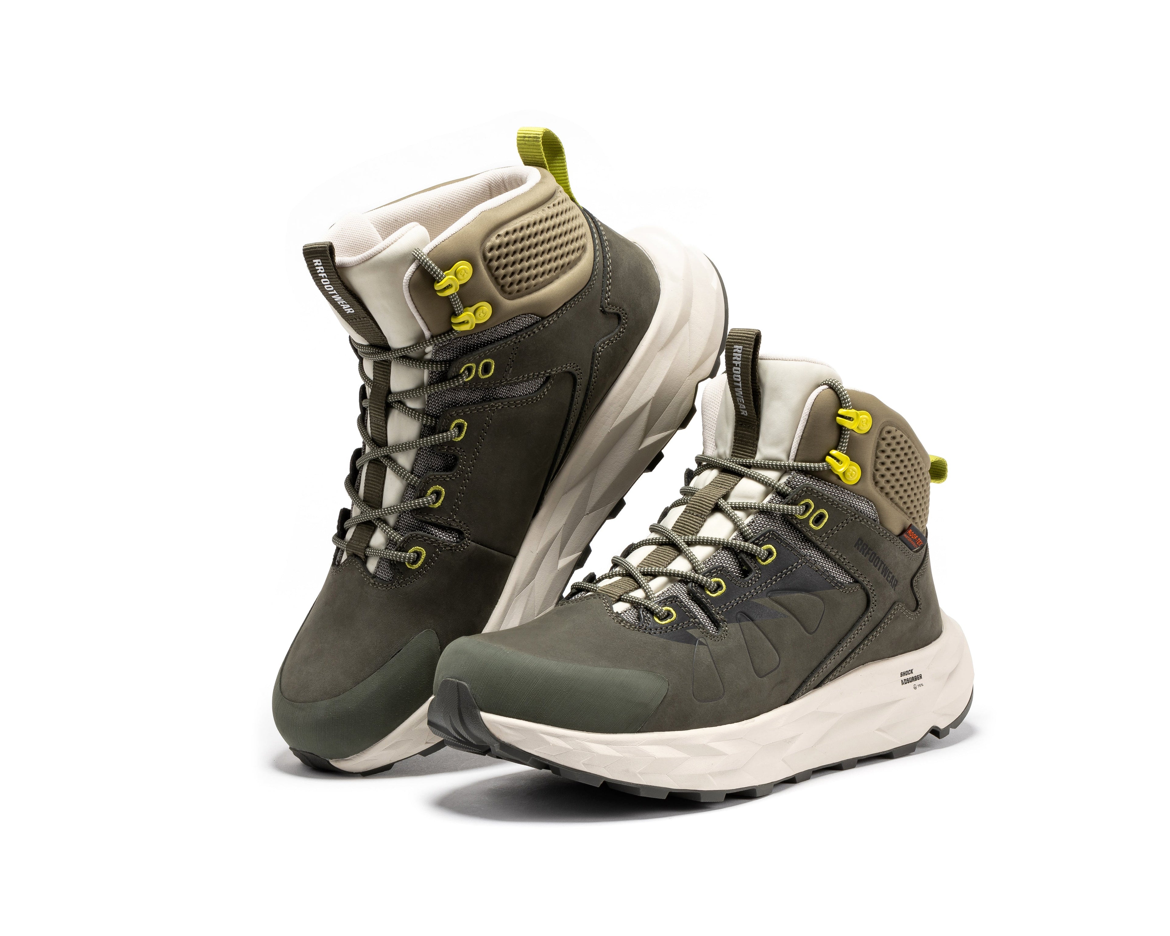 ROCKROOSTER Farmington Green 6" Waterproof Hiking Boots with VIBRAM® Outsole | OC21033