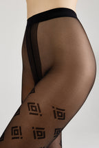 Fantasy Tights Conte Ingrid with Geometric Pattern