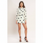 Polka Dot Wrap Skort