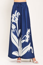 Coastal Bloom Woven Wide Pants