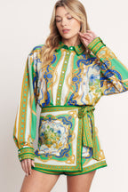 Vintage Heiress Woven Top