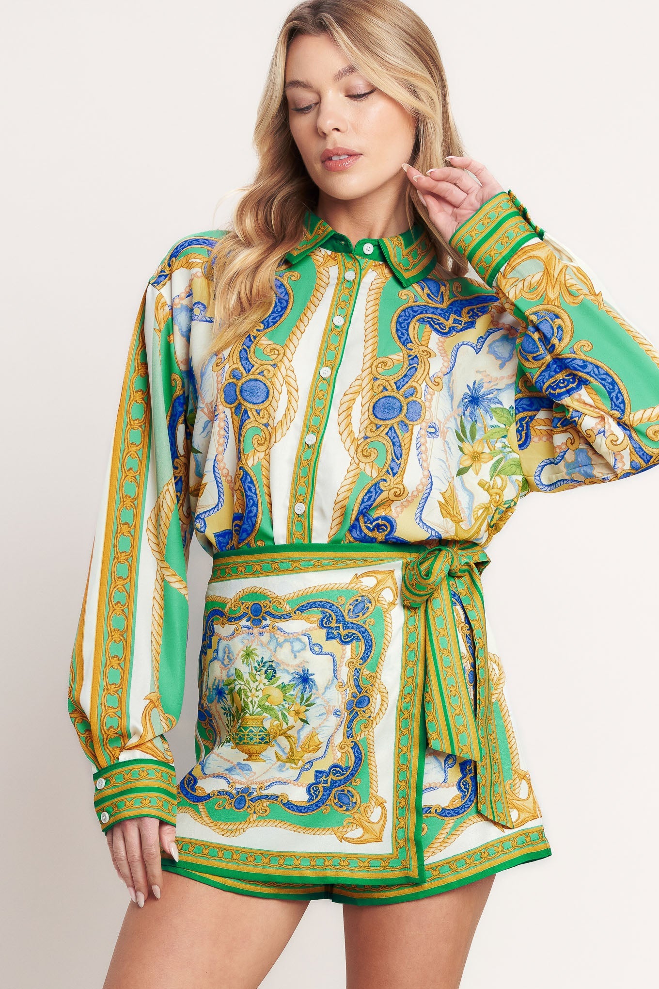 Vintage Heiress Woven Top