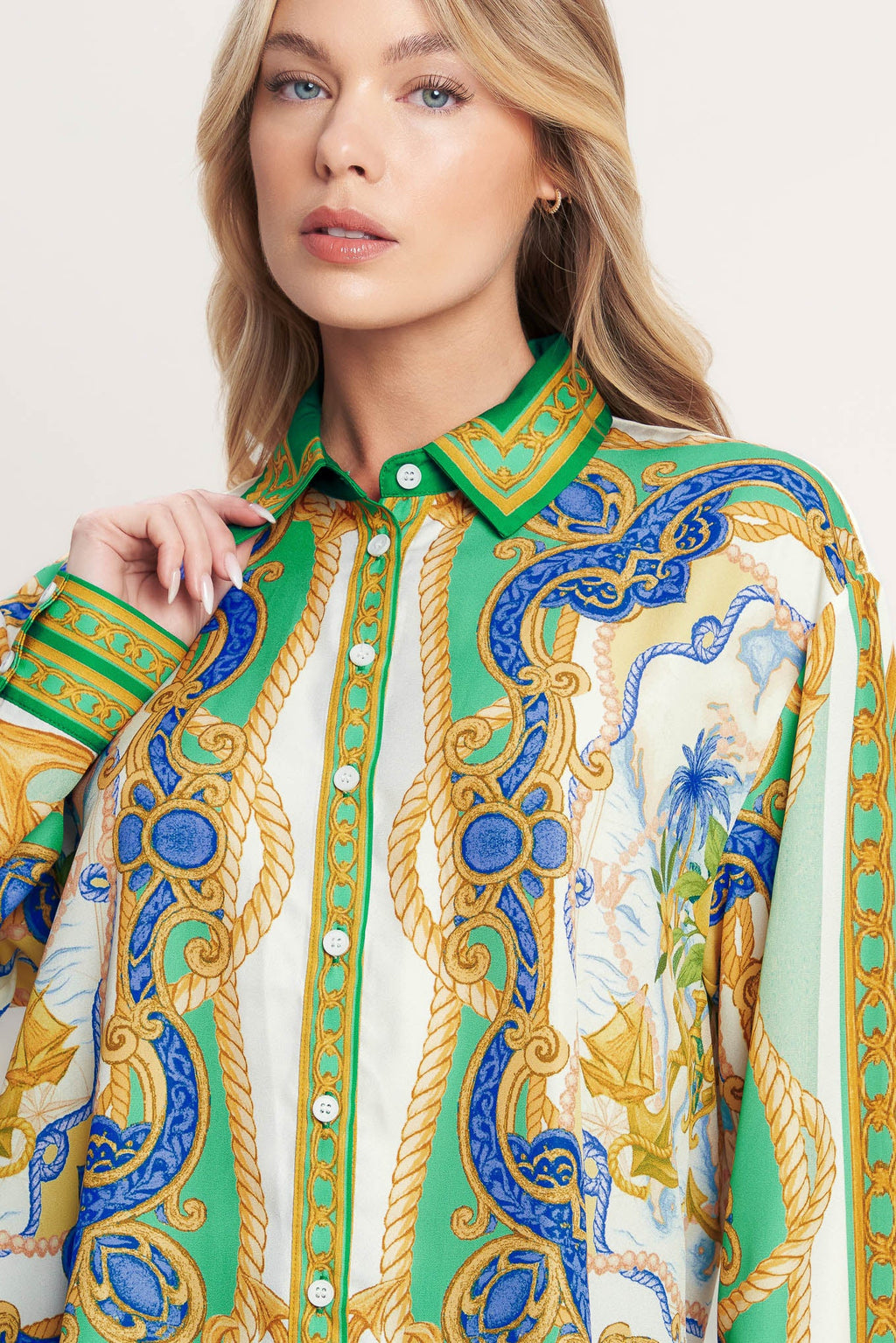 Vintage Heiress Woven Top