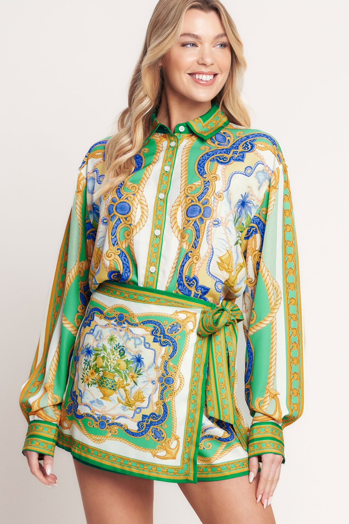 Vintage Heiress Woven Top