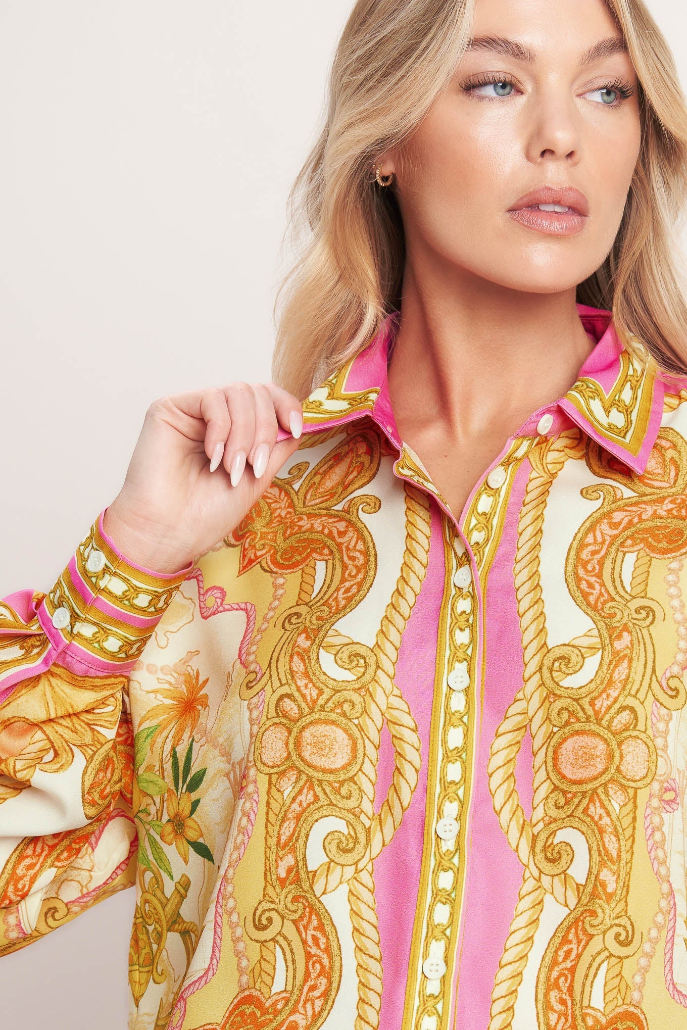 Vintage Heiress Woven Top