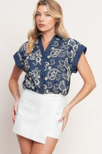 Handcrafted Feel Embroidery Top