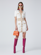 Ice Silk Knit Dress with Gold Buckle | Upper East Side BYMANYC New York