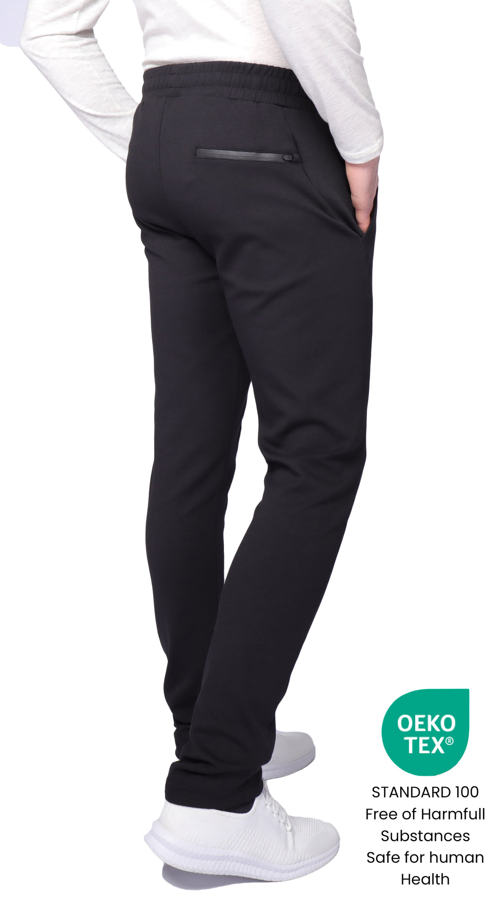 SCR Classic Athleisure Pant Tapered Black | Tall