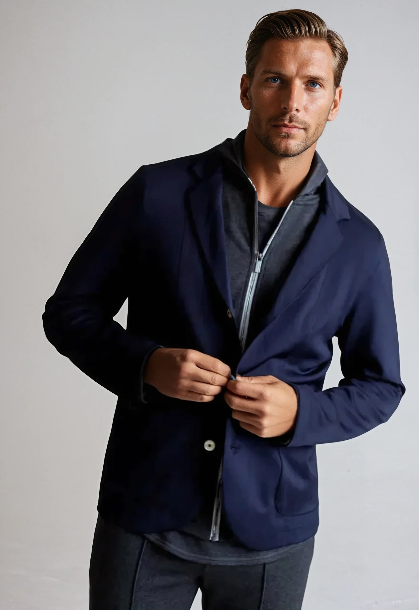 In-Flight Stretch Blazer | Navy