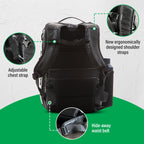 Island Hopper 2.0 Travel Backpack New Matte Black | Lightweight Waterproof 28L & 34L