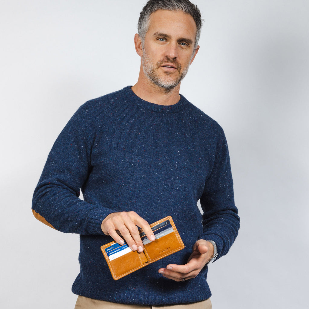 Large Billfold Wallet with RFID Protection | Natural