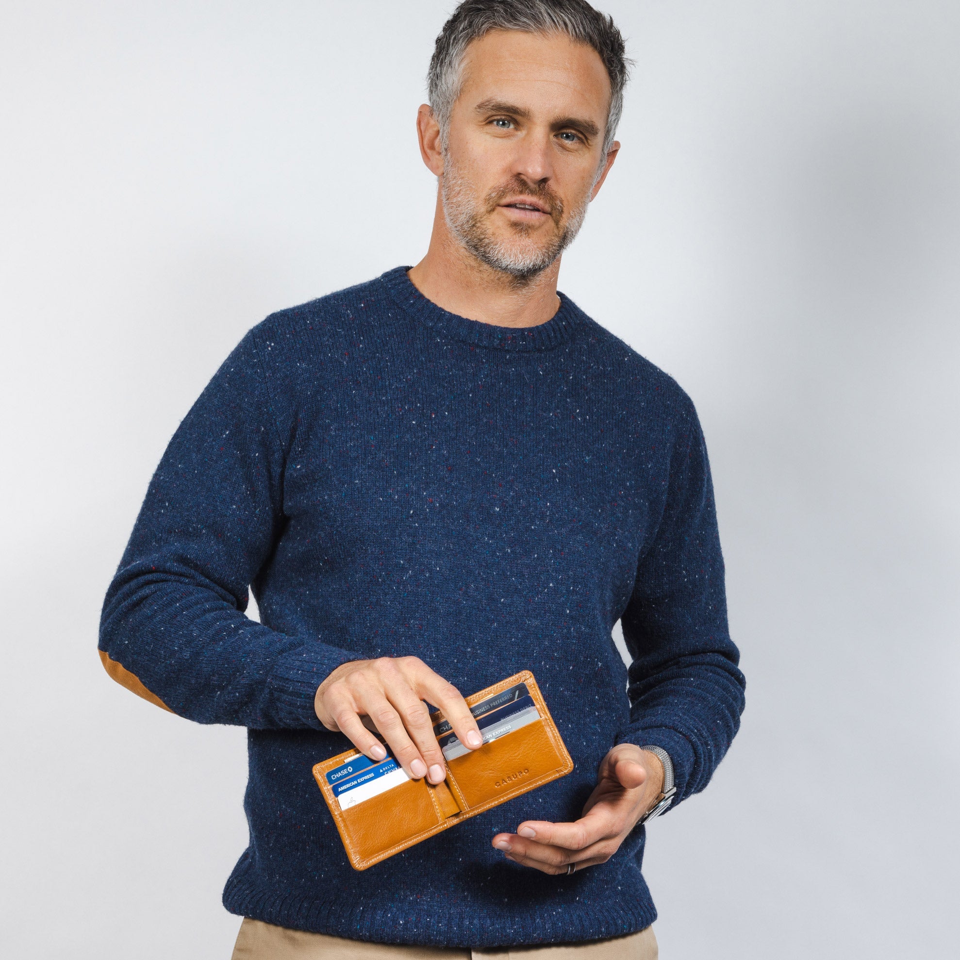 Large Billfold Wallet with RFID Protection | Natural