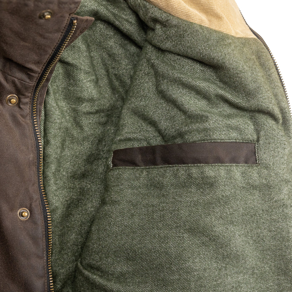 Copperas Waxed Jacket | Chocolate