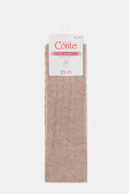 Cotton Knee Highs Conte Classic Socks 010 | Cotton Blend and Knitted Pattern