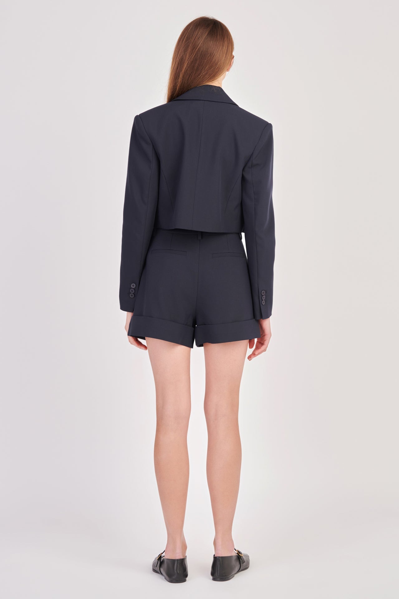 Double Breasted Button Blazer | Ivory or Navy