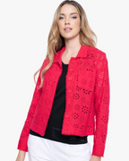 Eyelet Embellished Jacket