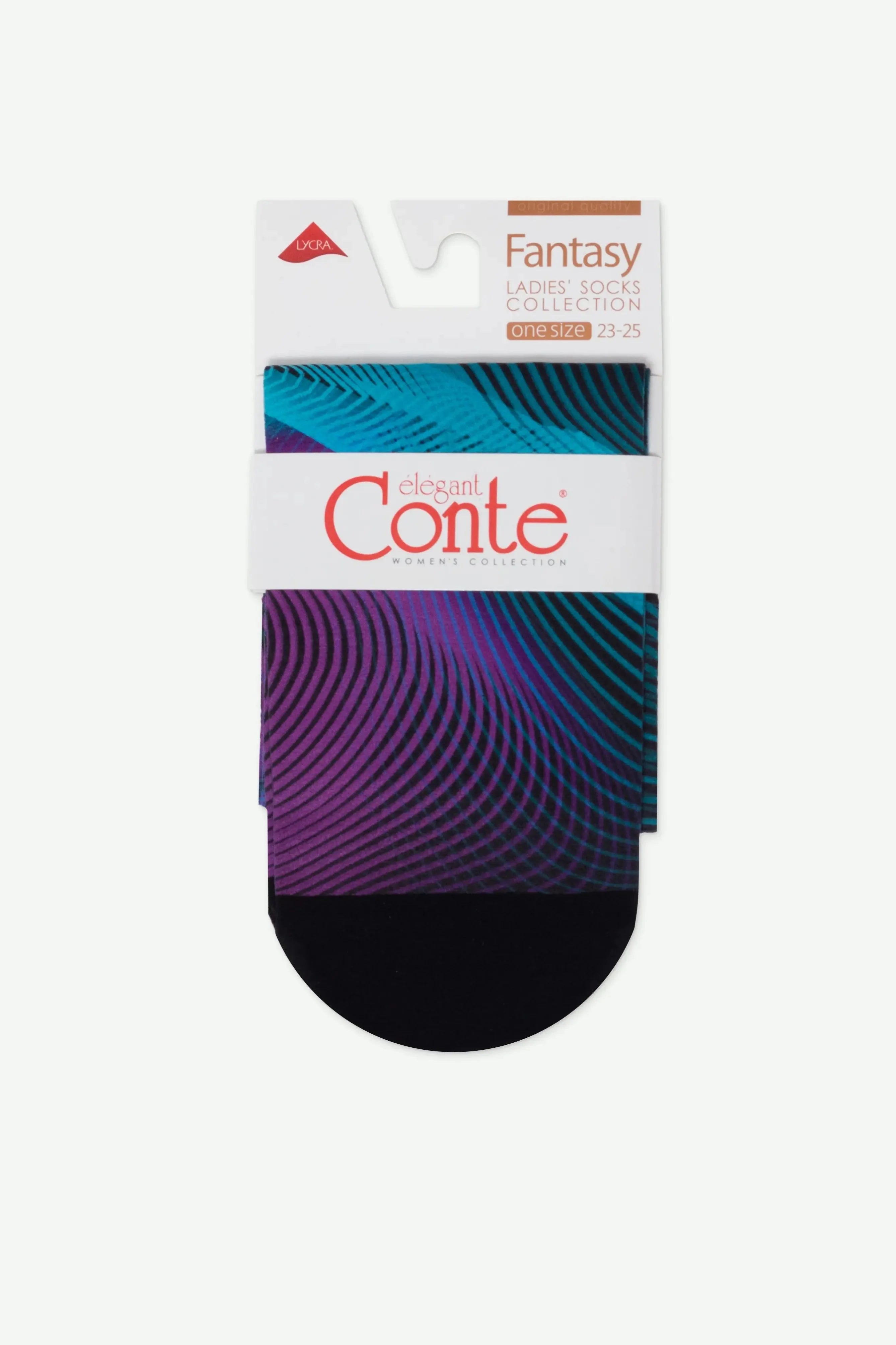 Conte Fantasy Socks 907 | "Hologram" Pattern