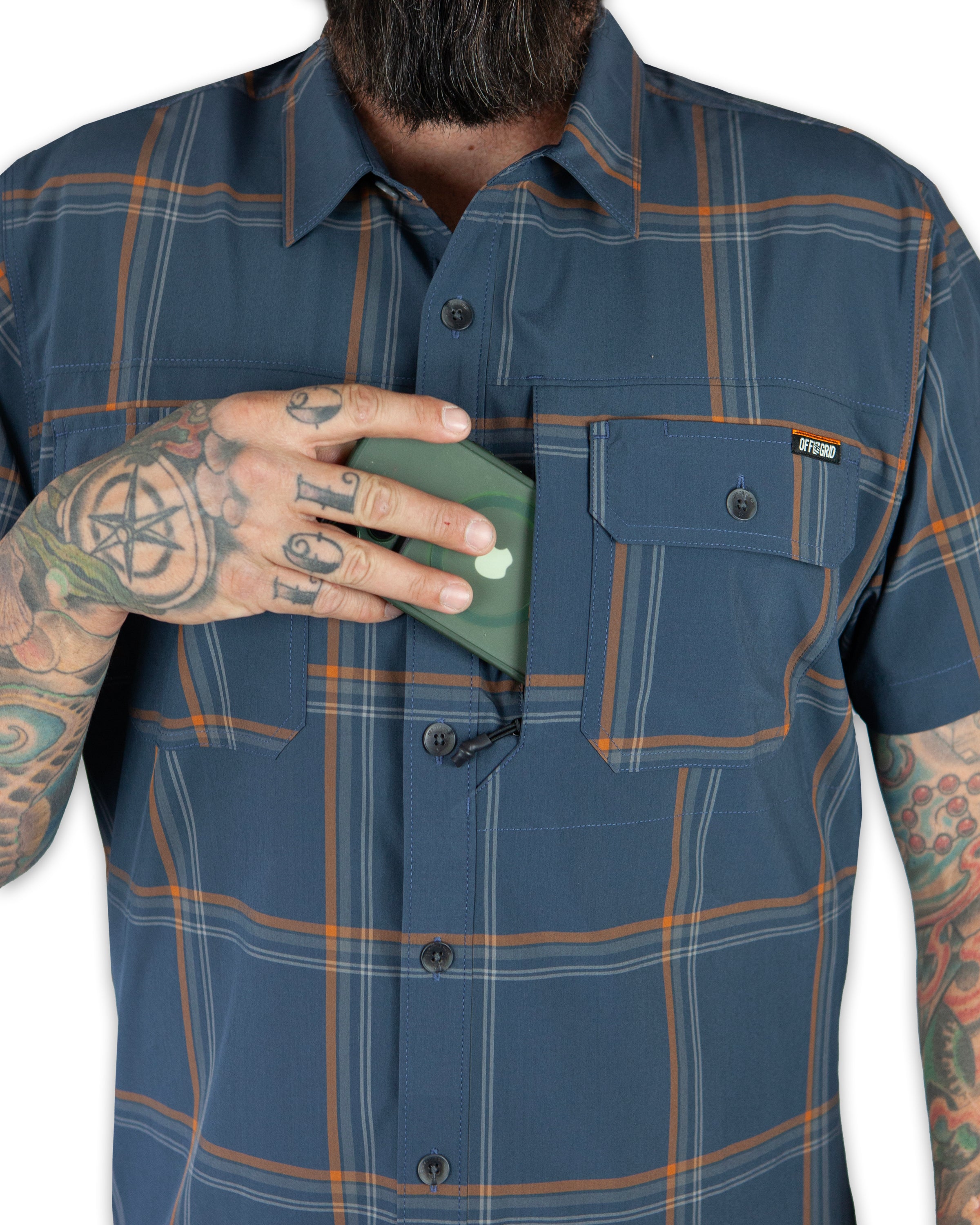 Jack Knife SS Shirt | Dk Gray Blue