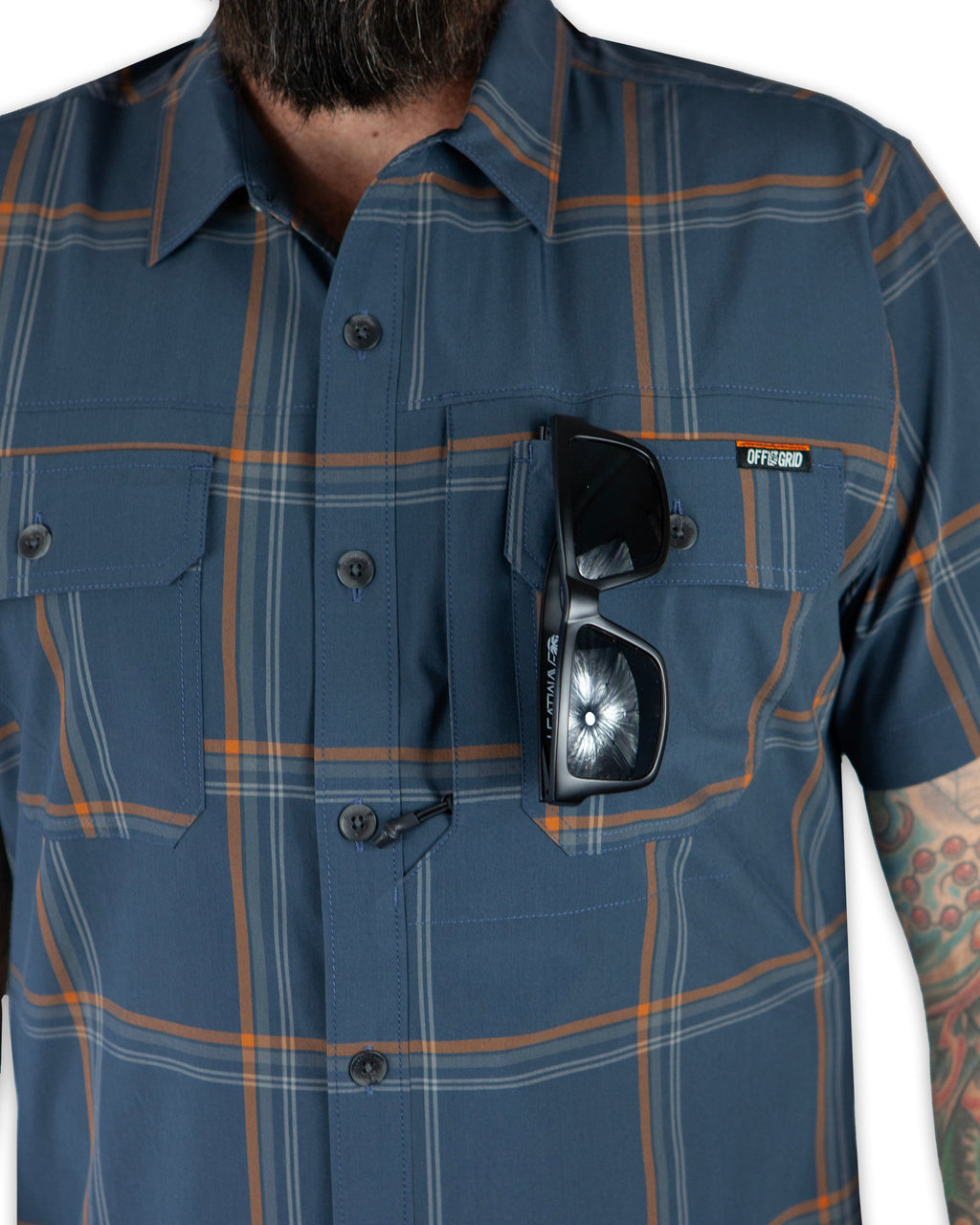 Jack Knife SS Shirt | Dk Gray Blue