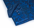James Button-Up Shirt with Contrast Details Navy | Contemporary Fit (Regular)