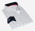Jerry S Button-Up Shirt with Contrast Details White+Black | Contemporary Fit (Regular)