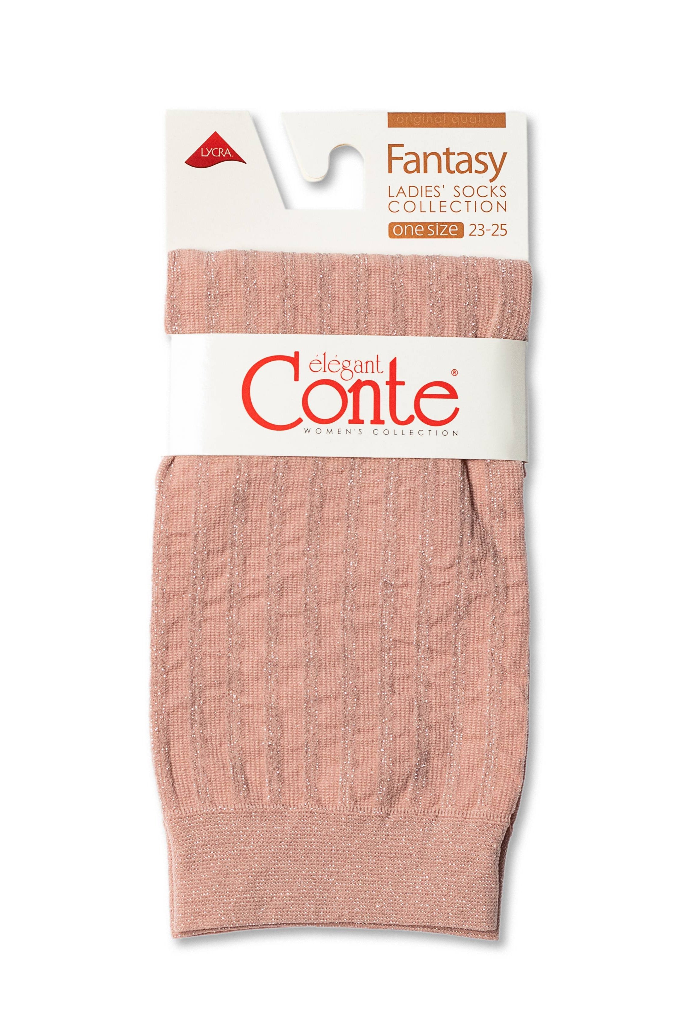 Socks Conte Fantasy with Lurex Stripe