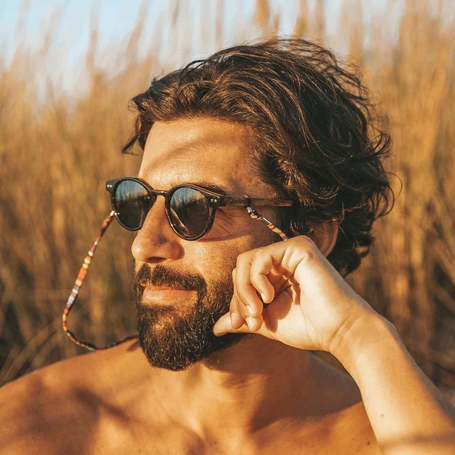 Ganges Unisex Wood and Bio Acetate Sunglasses