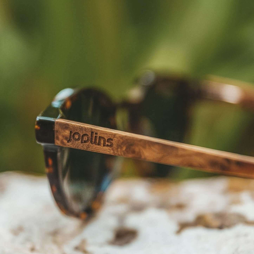 Ganges Unisex Wood and Bio Acetate Sunglasses