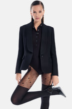 Conte Karmen Tights with Imitation of Knee-Highs and a Hearts Pattern