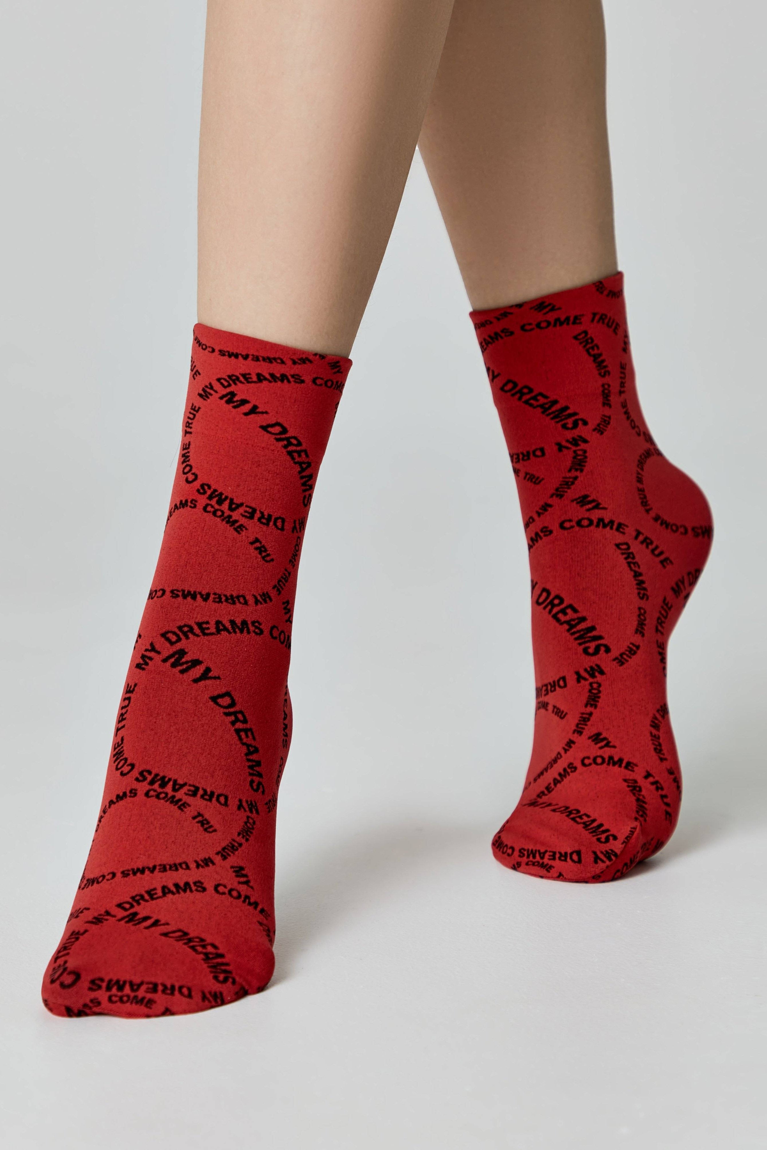 Dense Socks Conte Fantasy Knitted "My dreams" Design