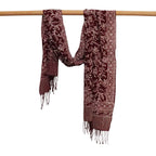 Handmade Batik Scarf | Cotton | Red White Cherish & Burgundy