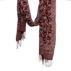 Handmade Batik Scarf | Cotton | Red White Cherish & Burgundy