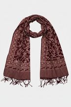 Handmade Batik Scarf | Cotton | Red White Cherish & Burgundy