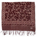 Handmade Batik Scarf | Cotton | Red White Cherish & Burgundy