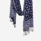 Handmade Batik Scarf | Cotton | Mark Blue